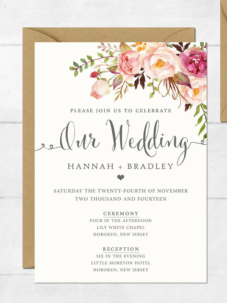 One Of A Kind Wedding Invitations
 16 Printable Wedding Invitation Templates You Can DIY