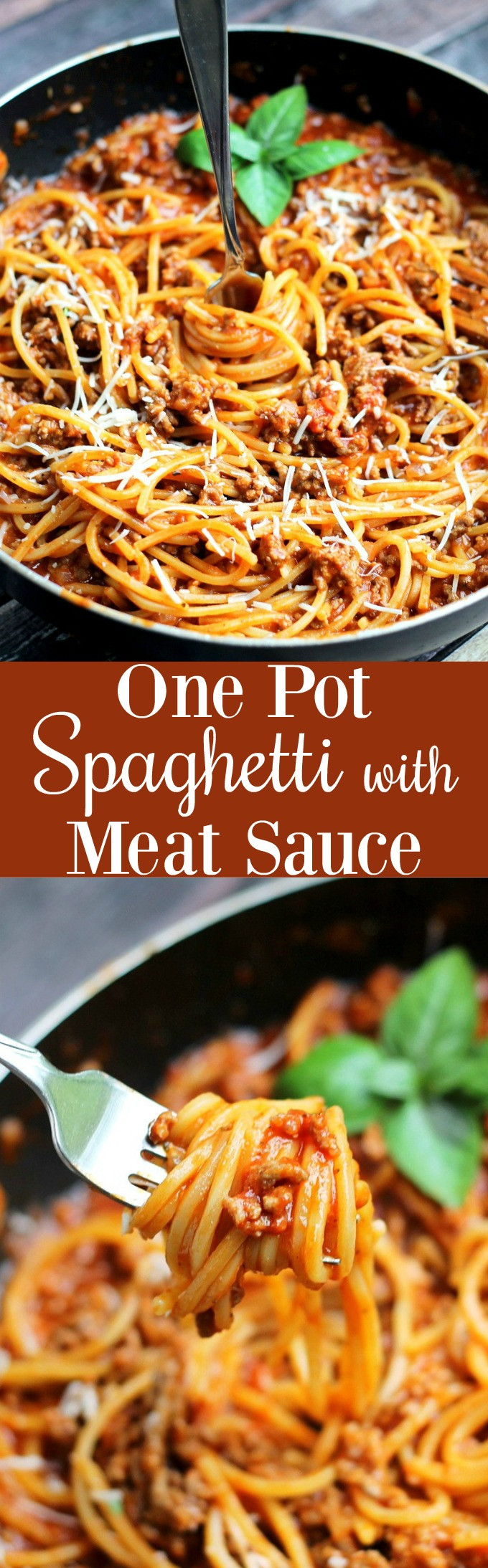 One Pot Spaghetti With Meat Sauce
 e Pot Spaghetti with Meat Sauce • Domestic Superhero