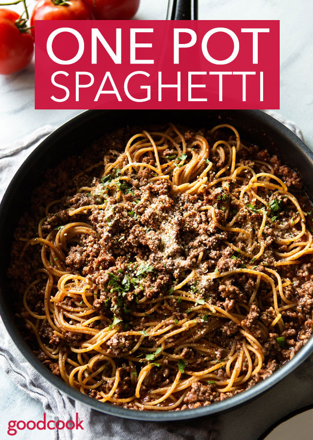One Pot Spaghetti With Meat Sauce
 e Pot Spaghetti with Meat Sauce Good Cook Good Cook