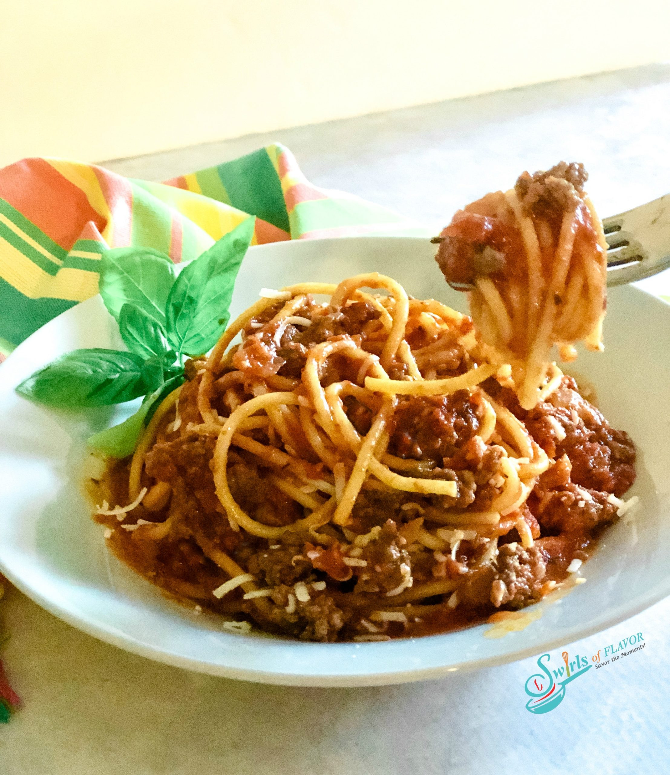 One Pot Spaghetti With Meat Sauce
 e Pot Spaghetti With Meat Sauce Swirls of Flavor