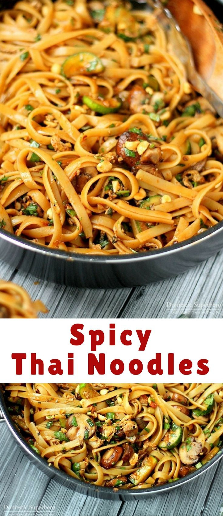 One Pot Spicy Thai Noodles
 e Pot Spicy Thai Noodles are SO good and easy to cook up