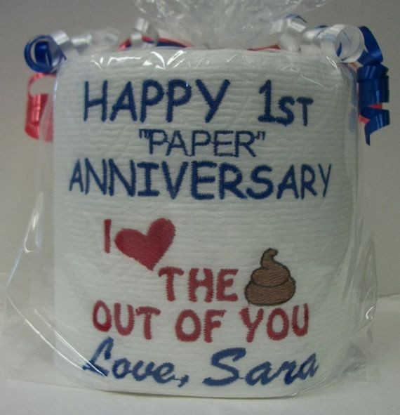 One Year Anniversary Paper Gift Ideas
 Paper Anniversary First Anniversary for him by