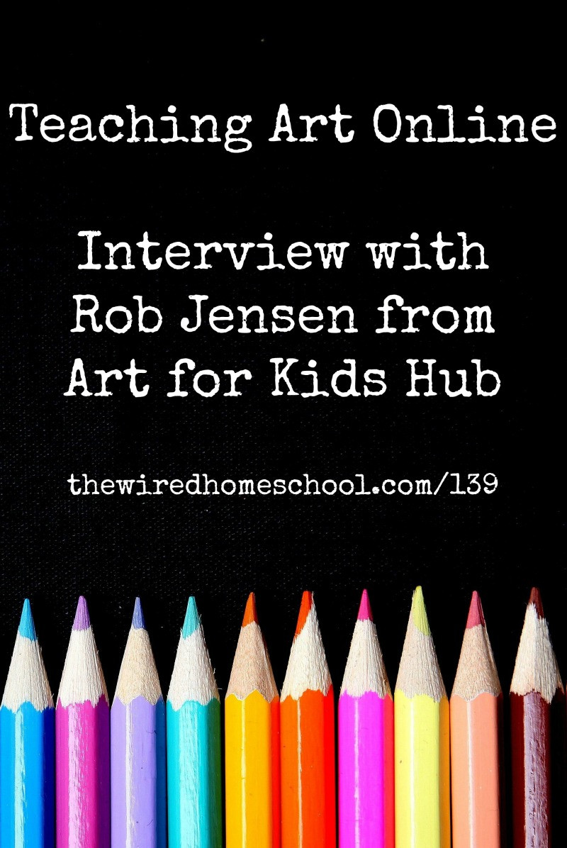 Online Art For Kids
 Teaching Art line with Rob Jensen from Art for Kids Hub