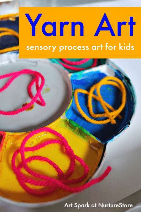 Online Art For Kids
 Yarn painting process art for kids NurtureStore