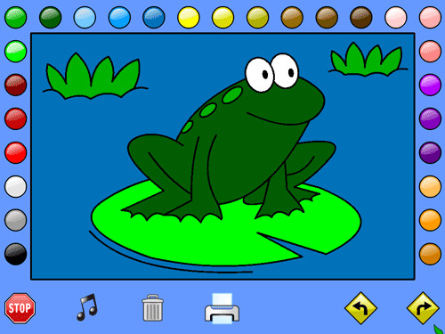 Online Coloring Games For Kids
 Coloring Pages Coloring In A Pretty Frog In Leah s Farm