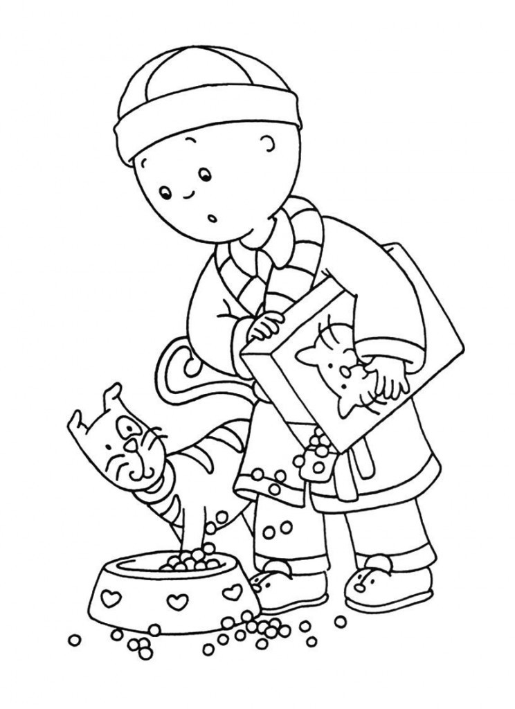 Online Coloring Kids
 Free Printable Caillou Coloring Pages For Kids