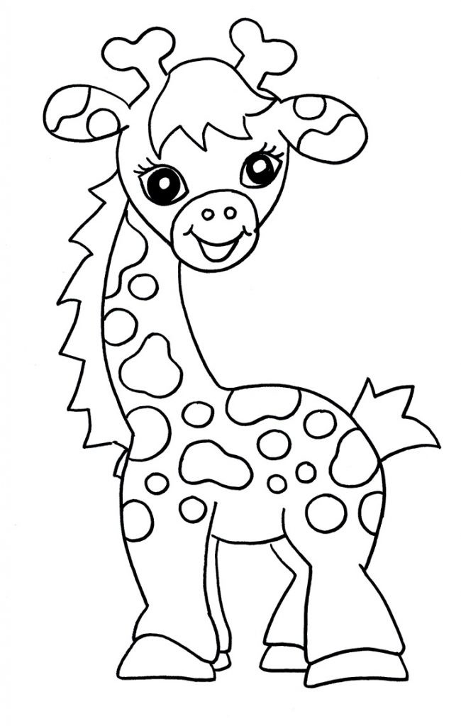 Online Coloring Pages For Toddlers
 Free Printable Giraffe Coloring Pages For Kids