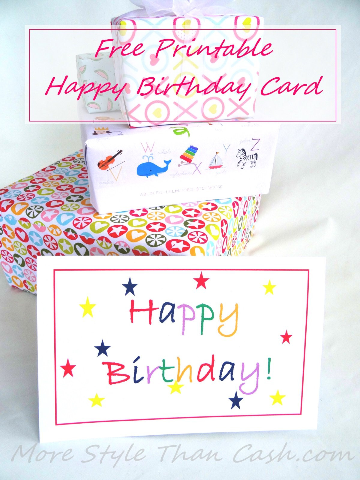 Online Free Birthday Cards
 Free Printable Birthday Card