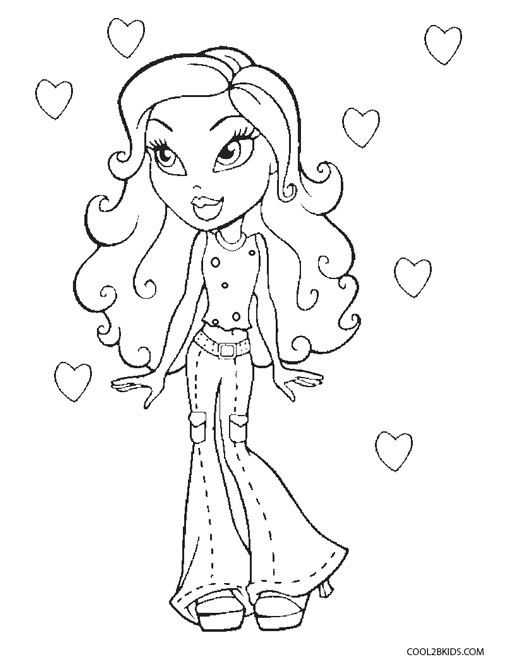 Online Printable Coloring Pages
 Free Printable Bratz Coloring Pages For Kids