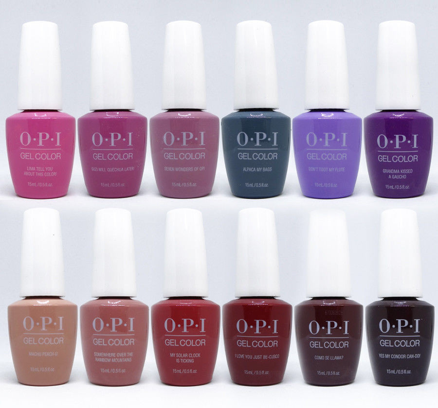 Opi Gel Nail Colors
 OPI Peru Collection Fall 2018 GelColor Soak f Gel Nail