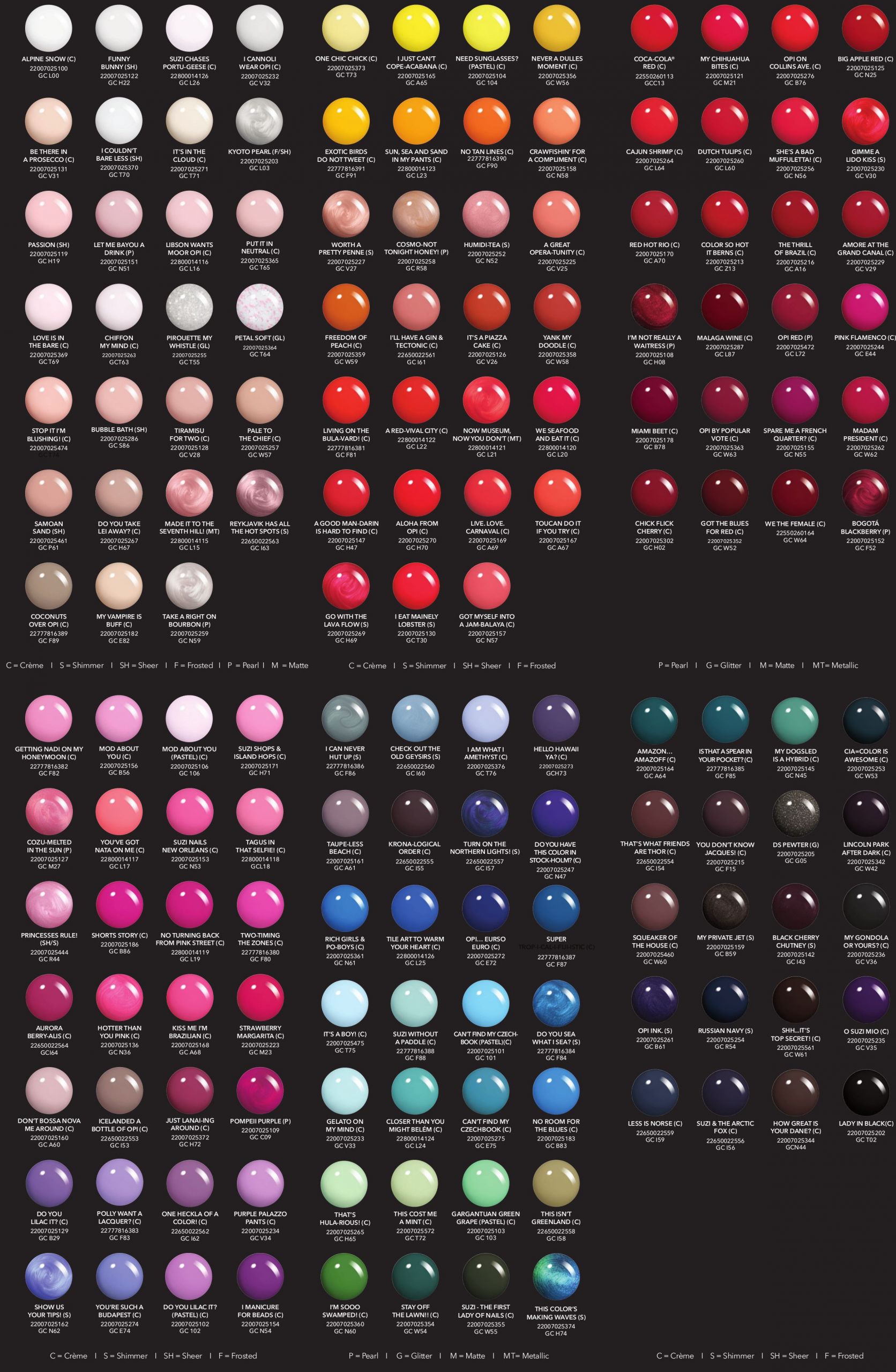 Opi Gel Nail Colors Chart
 GelColor by OPI in 2019