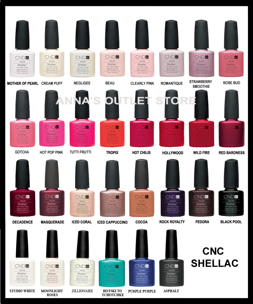 Opi Gel Nail Colors Chart
 opi gel nail polish color chart CND Shellac UV Nail Polish