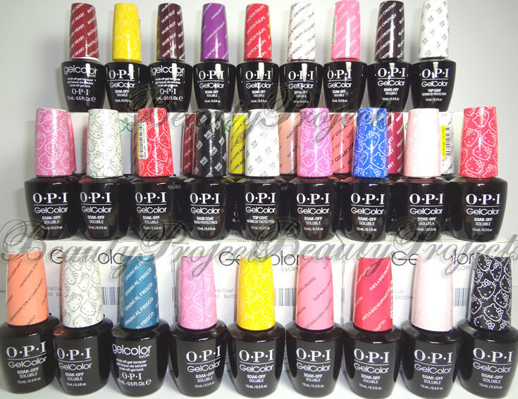 Opi Gel Nail Colors
 OPI GelColor Soak f Gel Nail Polish LED UV Pick Your
