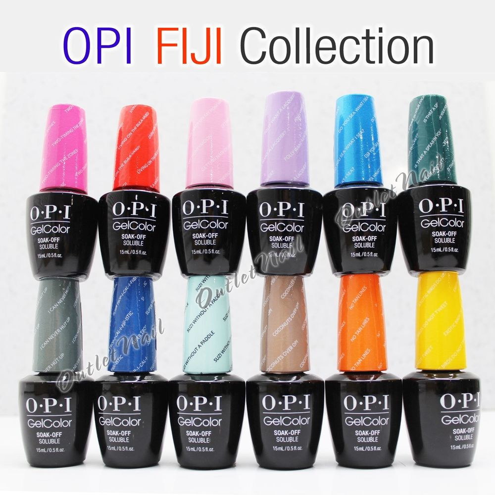 Opi Gel Nail Colors
 OPI GelColor FIJI Spring 2017 Collection SET OF 12 Gel