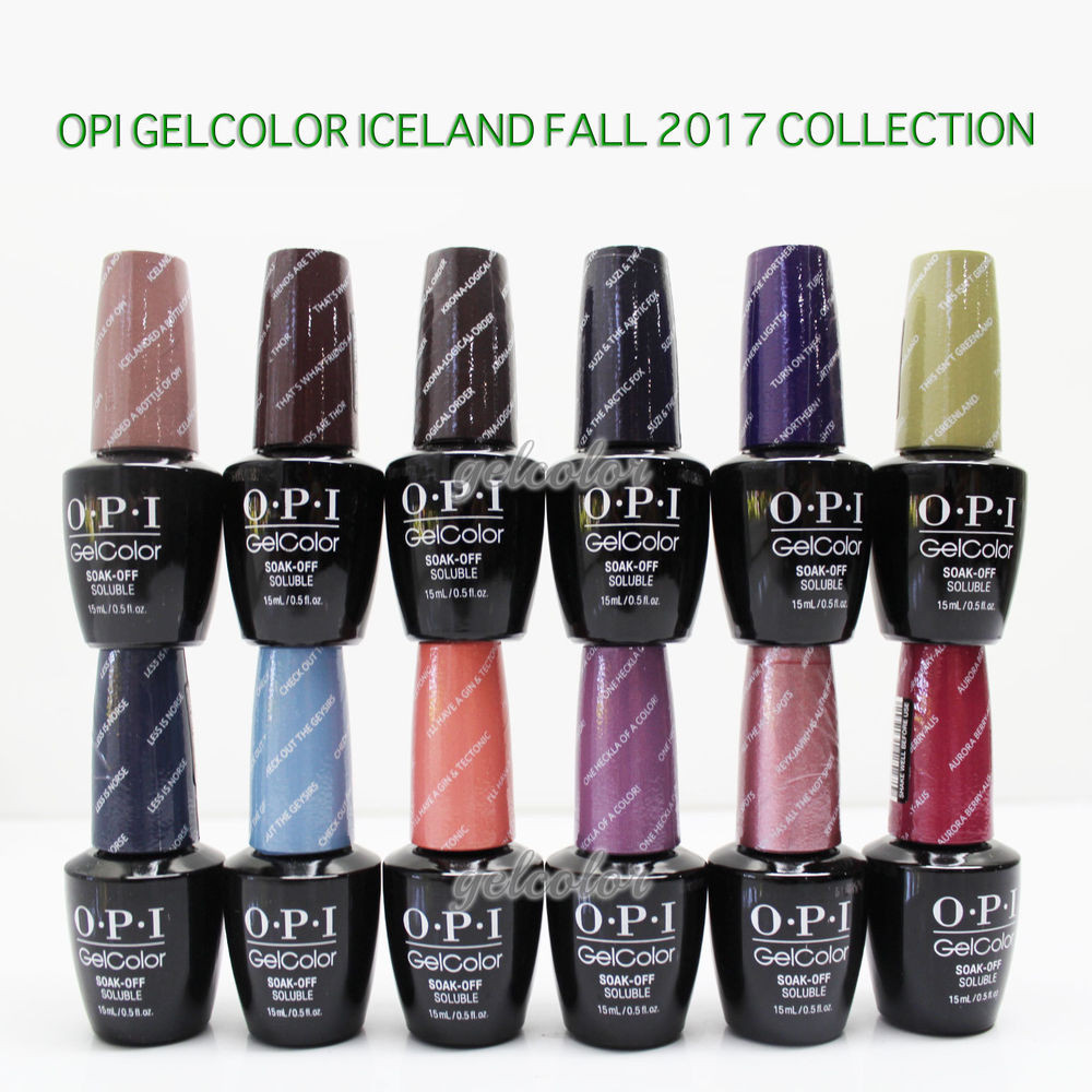 Opi Gel Nail Colors
 OPI GELCOLOR Soak f UV LED Gel Polish 0 5oz 15ml ICELAND