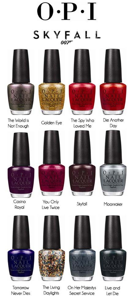 Opi Nail Colors Chart
 124 best images about OPI nail polish color chart on Pinterest