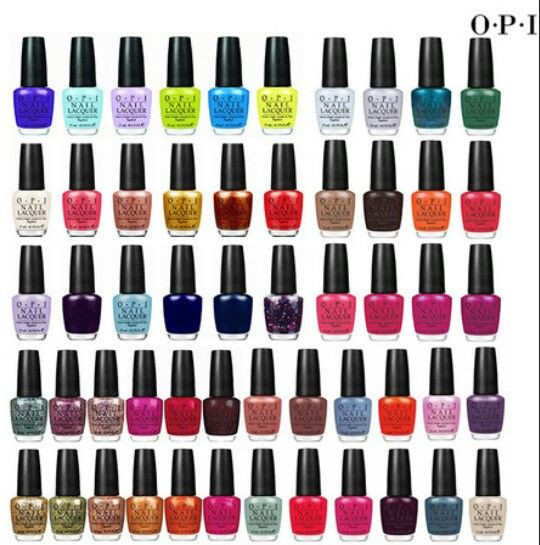 Opi Nail Colors Chart
 OPI color chart Simple manicures