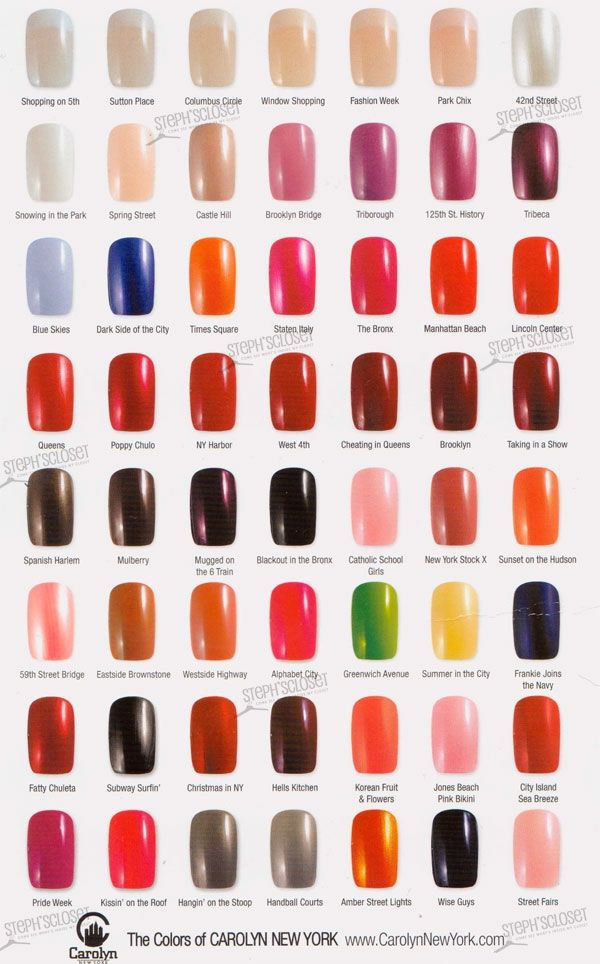 Opi Nail Colors Chart
 opi nail polish color chart fall 2013