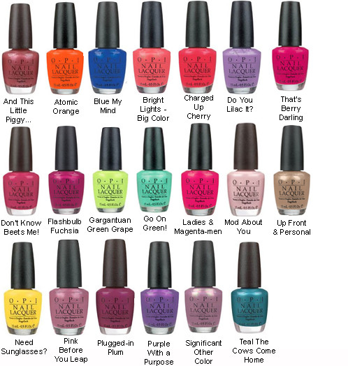 Opi Nail Colors List
 Go Hard In The Paint OPI Fun Fact