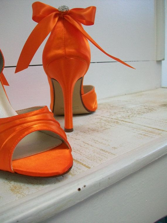 Orange Shoes For Wedding
 Wedding Shoes 3 5 Over 100 Colors Orange Shoes Wedding