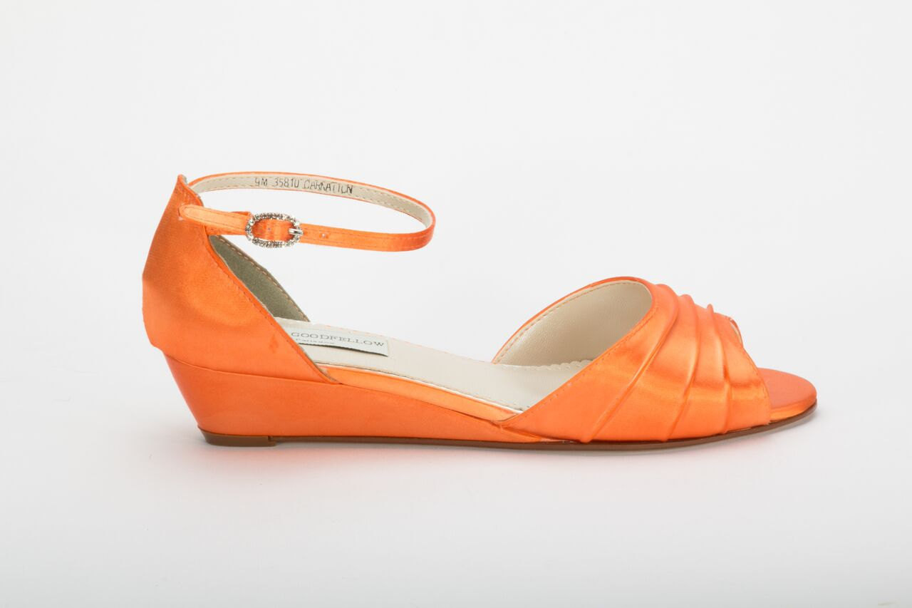 Orange Shoes For Wedding
 Orange Wedding Shoe Wedding Shoes Orange Wedge Wedding