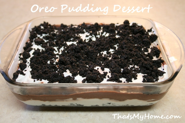 Oreo Pudding Dessert
 Oreo Pudding Dessert Recipes Food and Cooking
