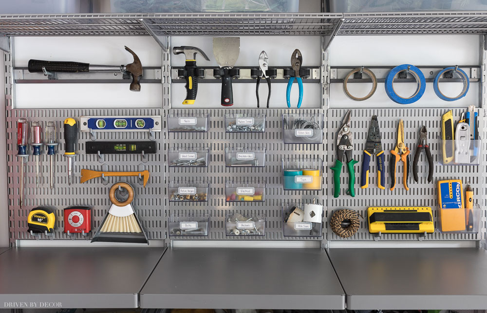 Organize Tools In Garage
 Garage Organization Tackling Our Crazy Mess with Elfa