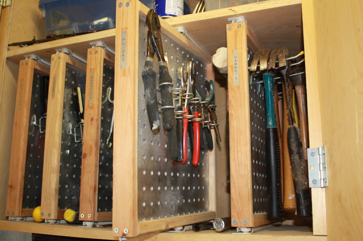 Organize Tools In Garage
 My first woodworking project was to make a shop in the two