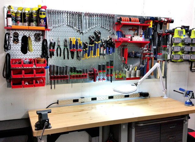 Organize Tools In Garage
 Garage Pegboard Tool Organization with Wall Control