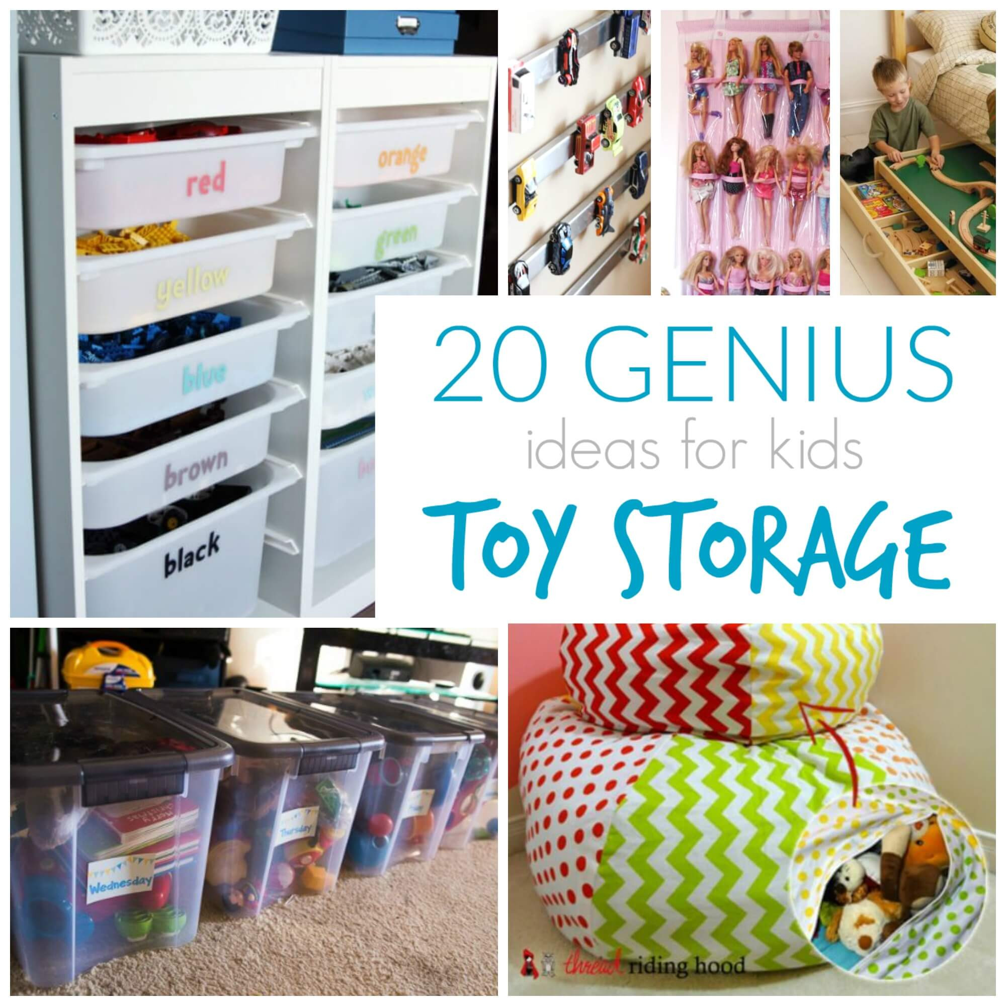 Organizer For Kids Room
 20 Genius Toy Storage Ideas for Kids Rooms