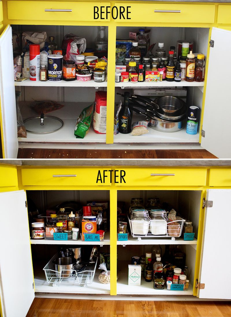 Organizing A Kitchen
 Get Organized Kitchen Cabinets – A Beautiful Mess