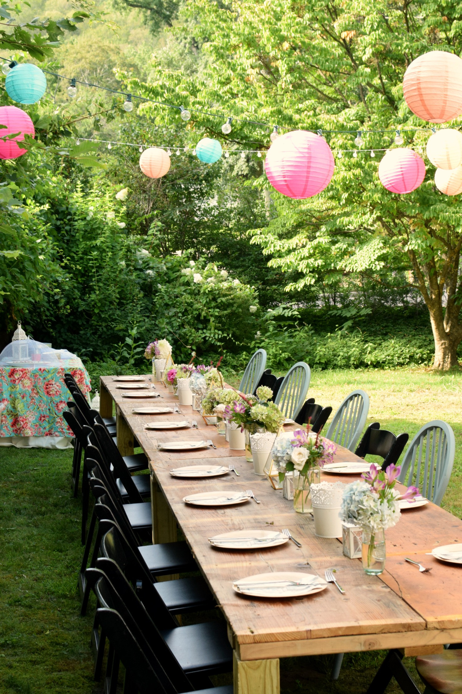 Outdoor Birthday Decorations
 Charming Garden Party perfect for your next party idea