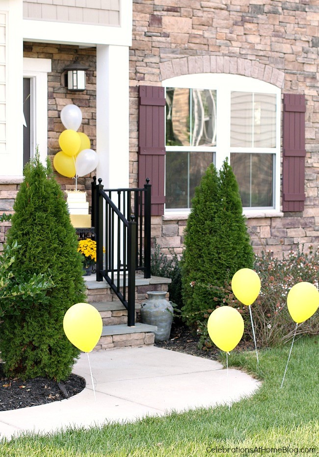 Outdoor Birthday Decorations
 Outdoor Party Decor with Balloons Celebrations at Home