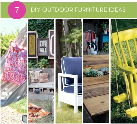 Outdoor Furniture Ideas DIY
 Roundup DIY Outdoor Furniture Ideas