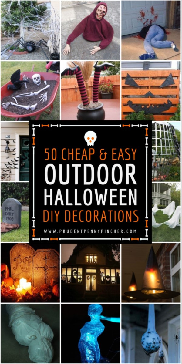 Outdoor Halloween Decorations DIY
 50 Cheap and Easy Outdoor Halloween Decor DIY Ideas
