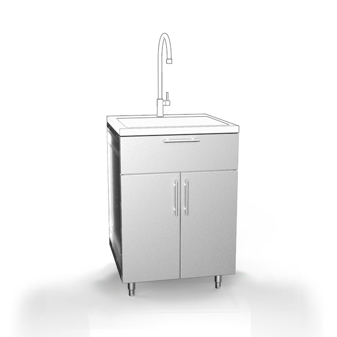 Outdoor Kitchen Sink Cabinet
 Stainless Steel Cabinets Outdoor Cabinetry