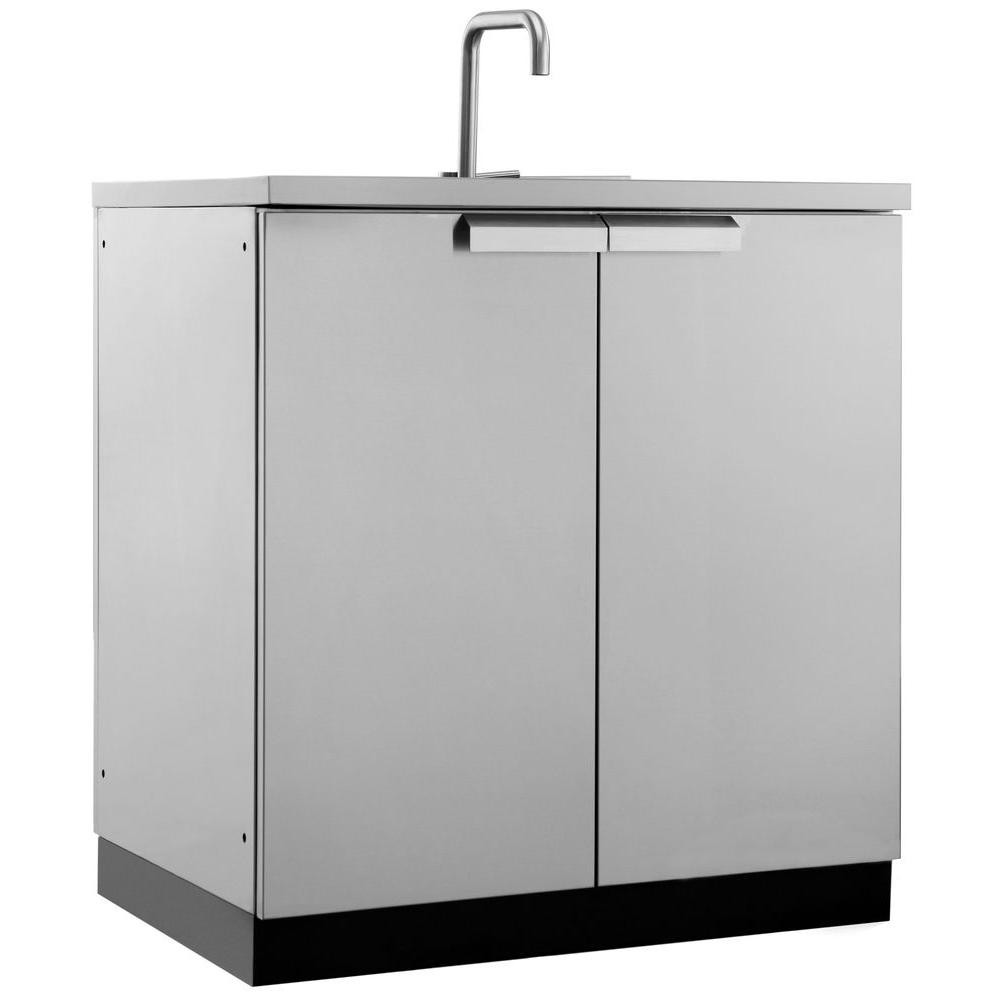Outdoor Kitchen Sink Cabinet
 NewAge Products Stainless Steel Classic 32 in Sink