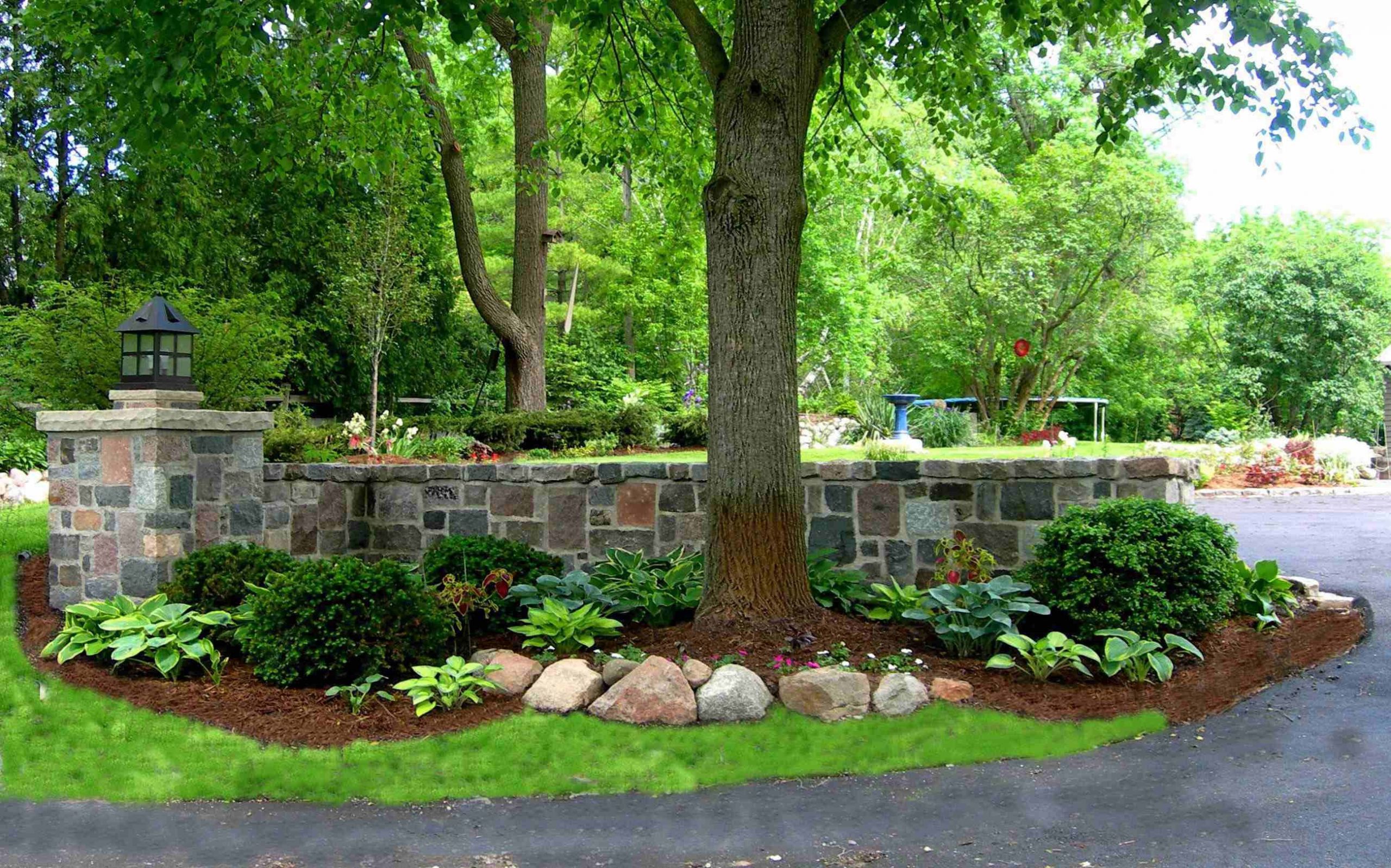 Outdoor Landscape Driveway
 Beautiful Stone Garden Walls