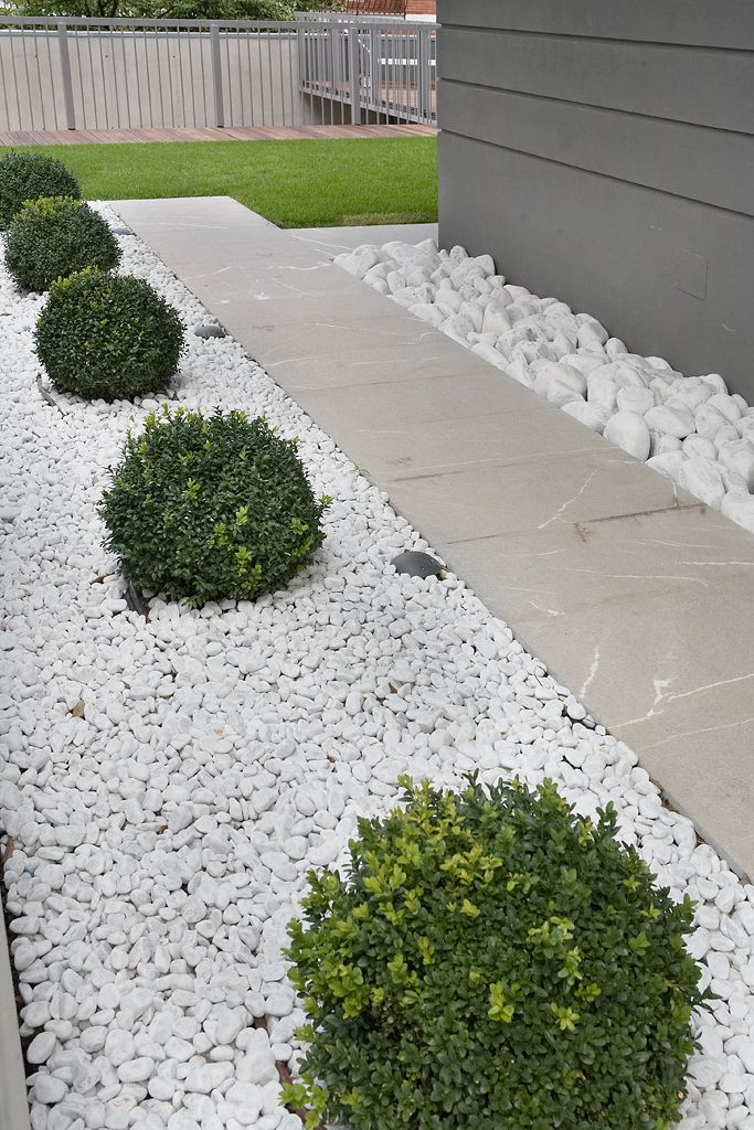 Outdoor Landscape With Stones
 A geometric and minimalist garden