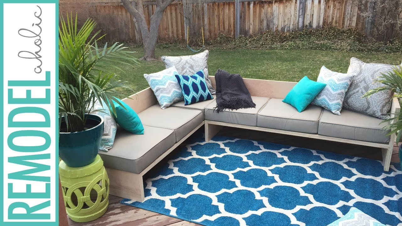 Outdoor Patio DIY
 DIY Modern Outdoor Sofa Sectional