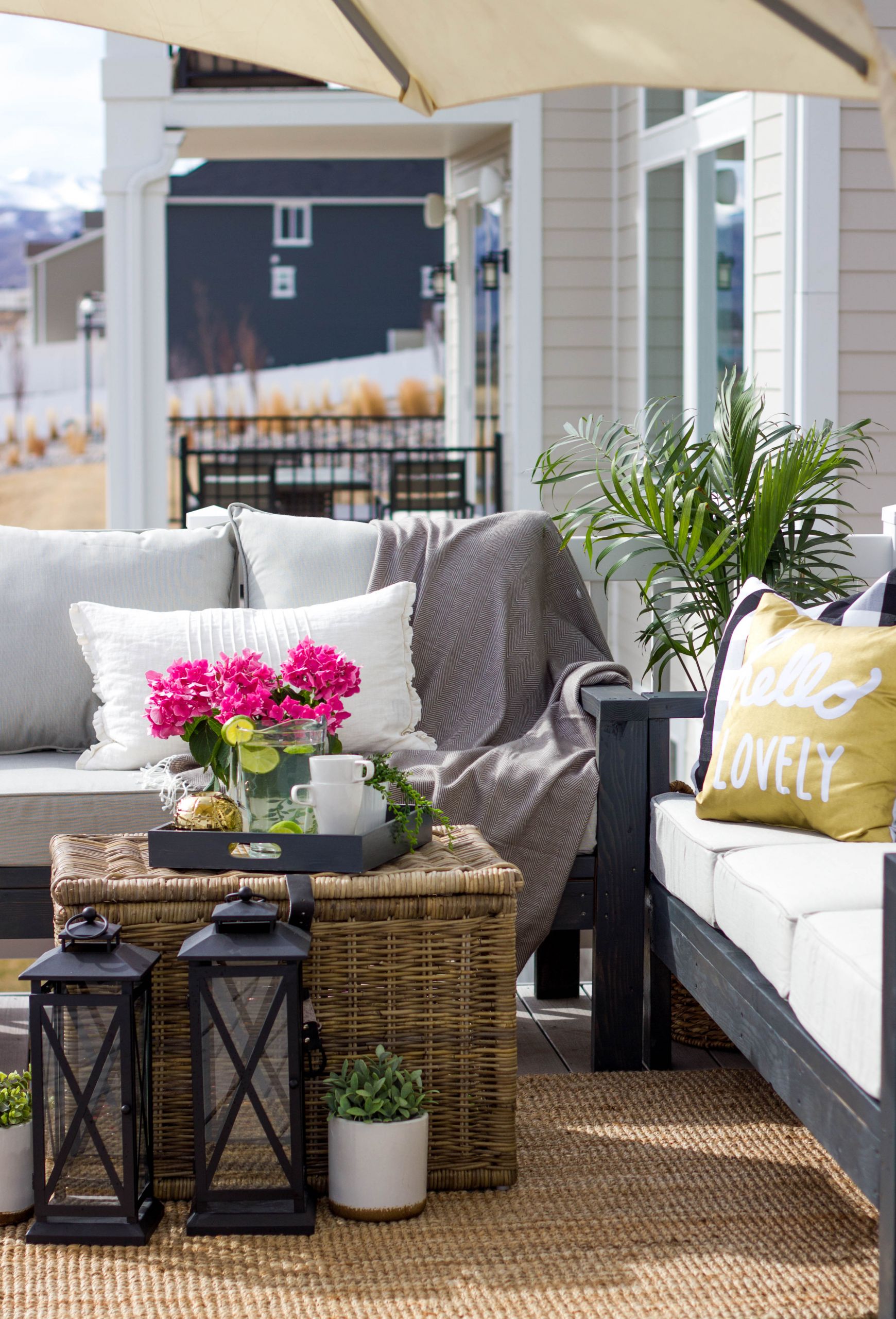 Outdoor Patio DIY
 DIY Outdoor Furniture HoneyBear Lane
