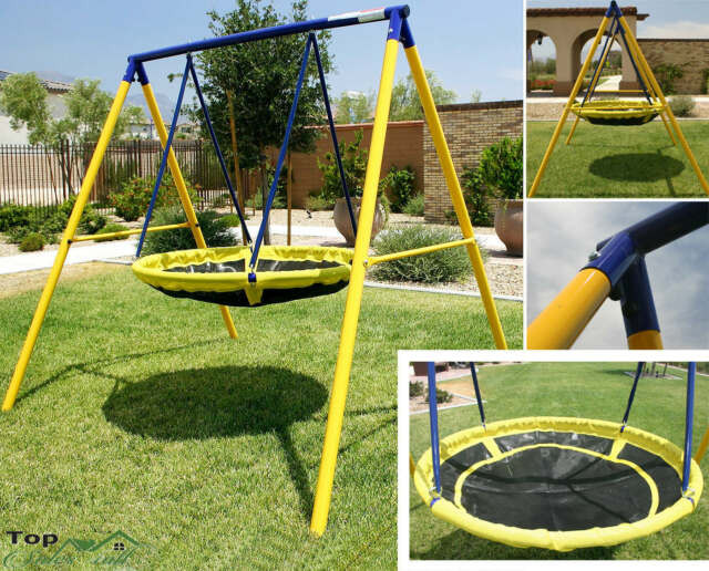 Outdoor Playground For Kids
 Swing Sets for Backyard Playground Children Round Yard