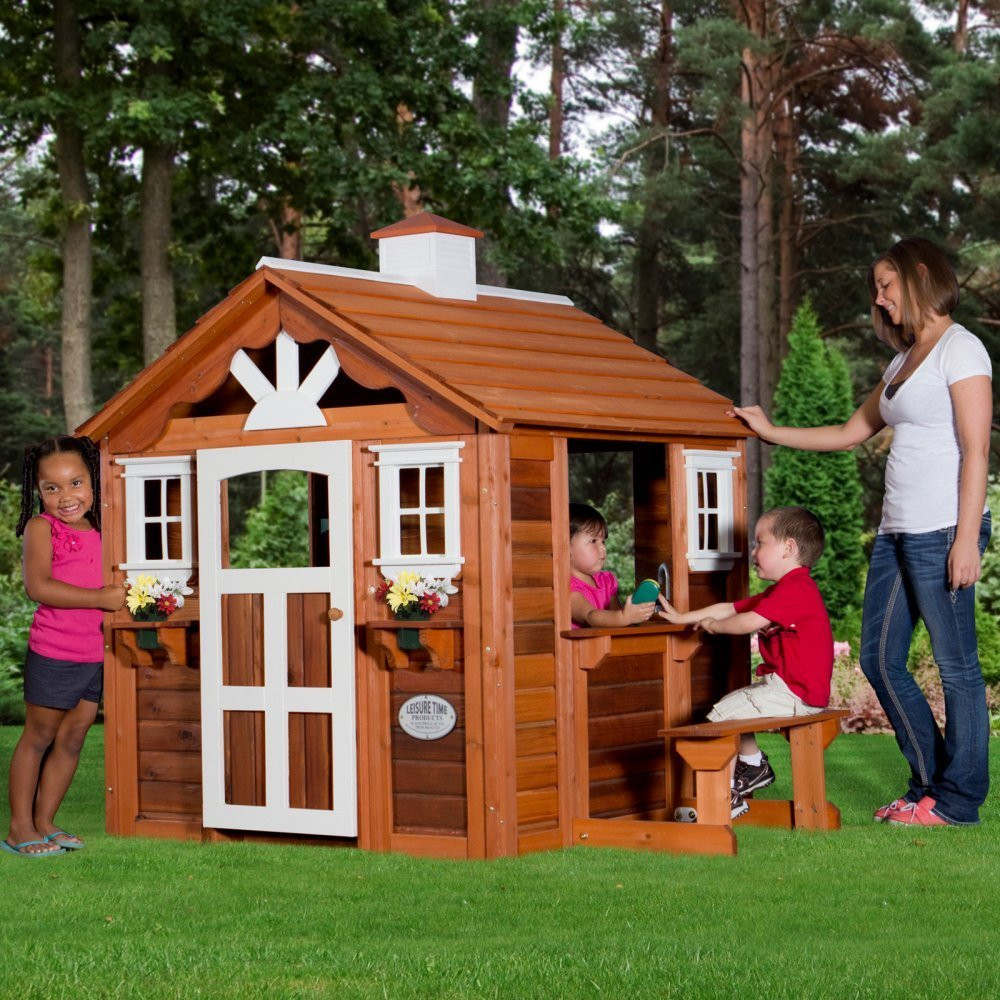 Outdoor Playhouse For Kids
 Adorable Outdoor Wood Cottage Playhouses for Kids