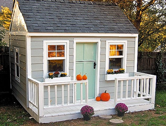 Outdoor Playhouse For Kids
 DIY projects by moms Gallery Kids in 2019