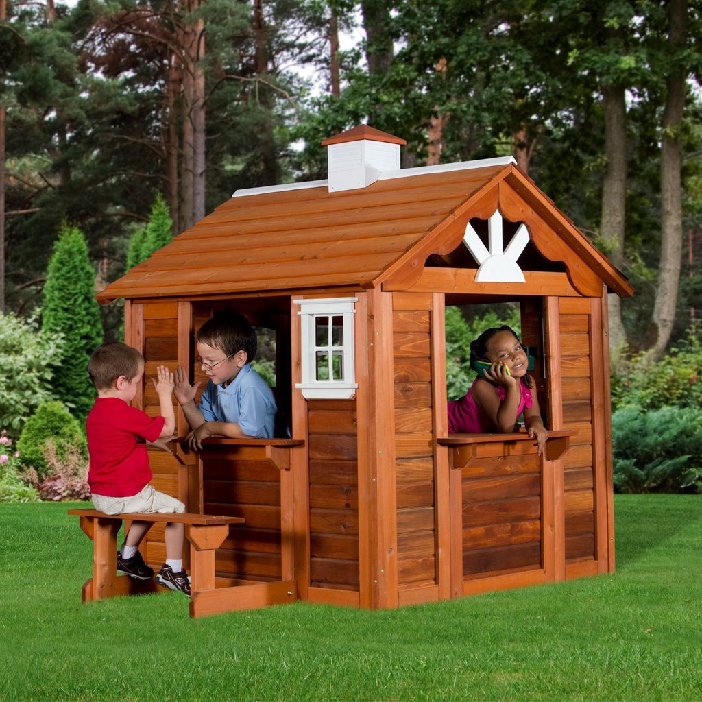 Outdoor Playhouse For Kids
 Durability Kids Wooden Playhouse – Loccie Better Homes