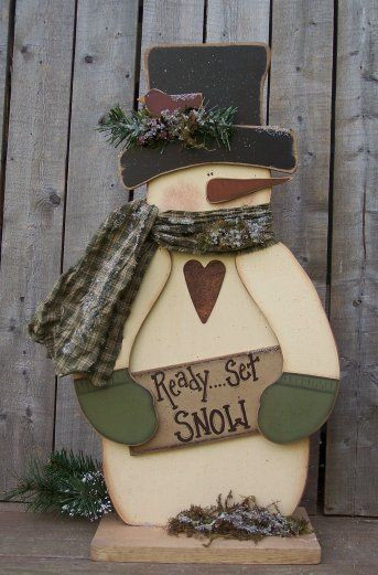 Outdoor Wood Crafts
 Snowman Outdoor snowman and Signs on Pinterest