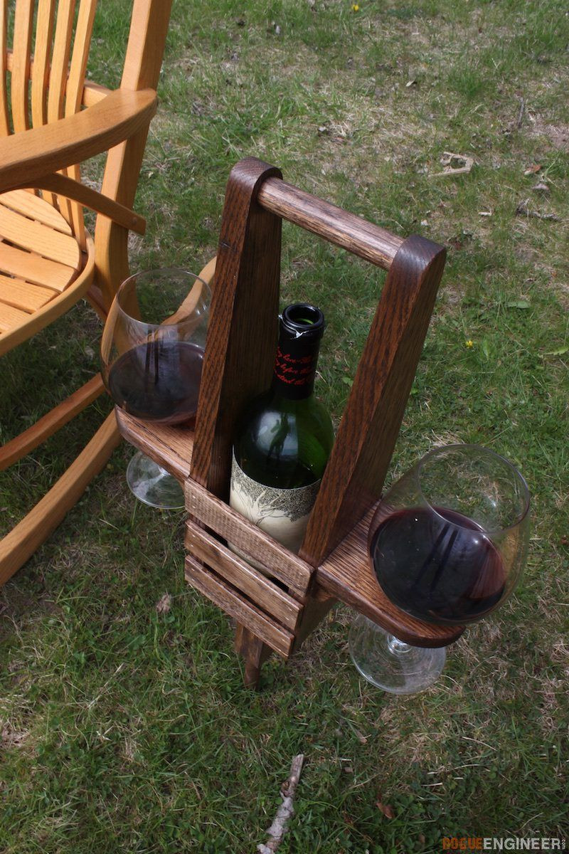 Outdoor Wood Crafts
 Outdoor Wine Caddy