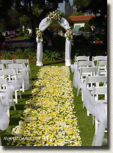 Outside Wedding Decor
 Wedding Inspiration An Outdoor Ceremony Aisle Wedding Bells