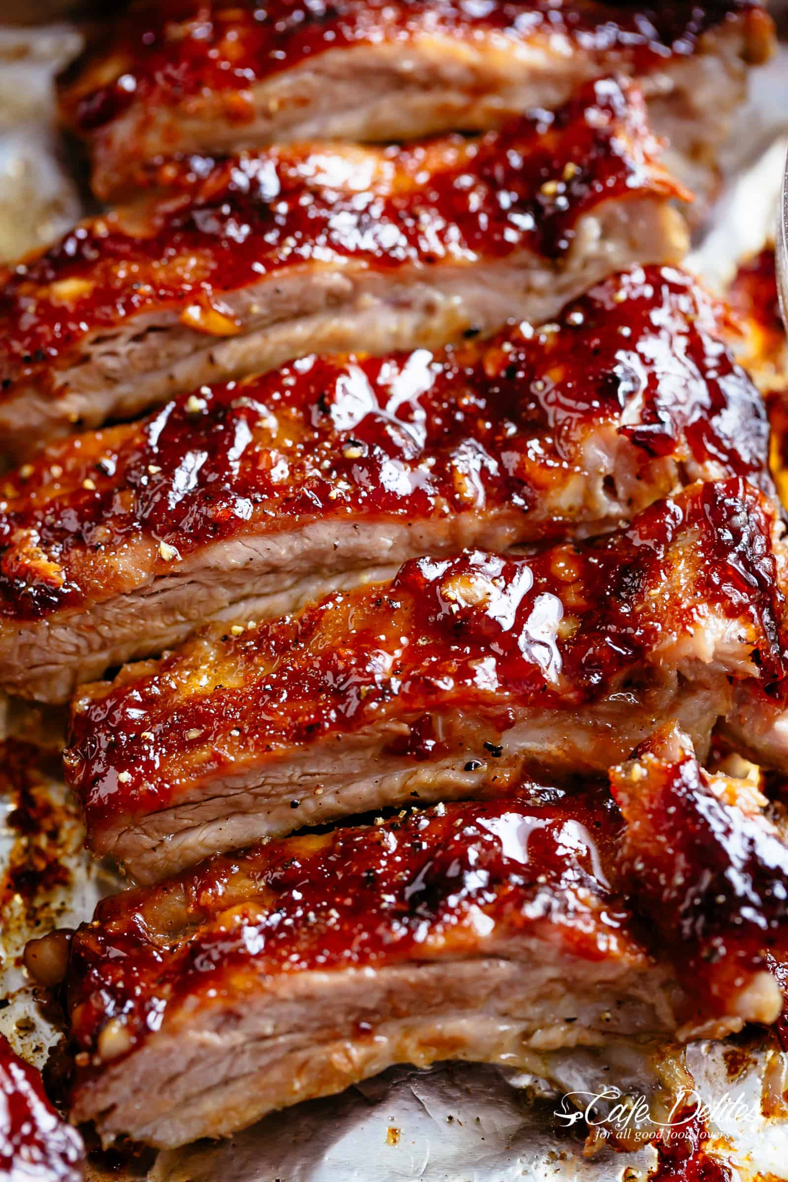 Oven Baked Pork Ribs Recipe
 Sticky Oven Barbecue Ribs Cafe Delites