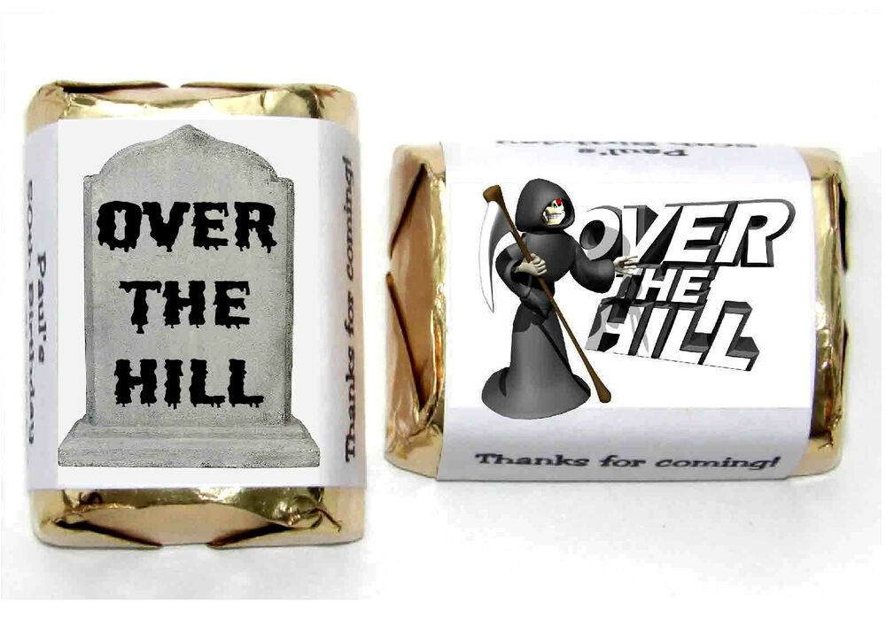 Over The Hill Birthday Decorations
 120 OVER THE HILL BIRTHDAY PARTY FAVORS CANDY WRAPPERS